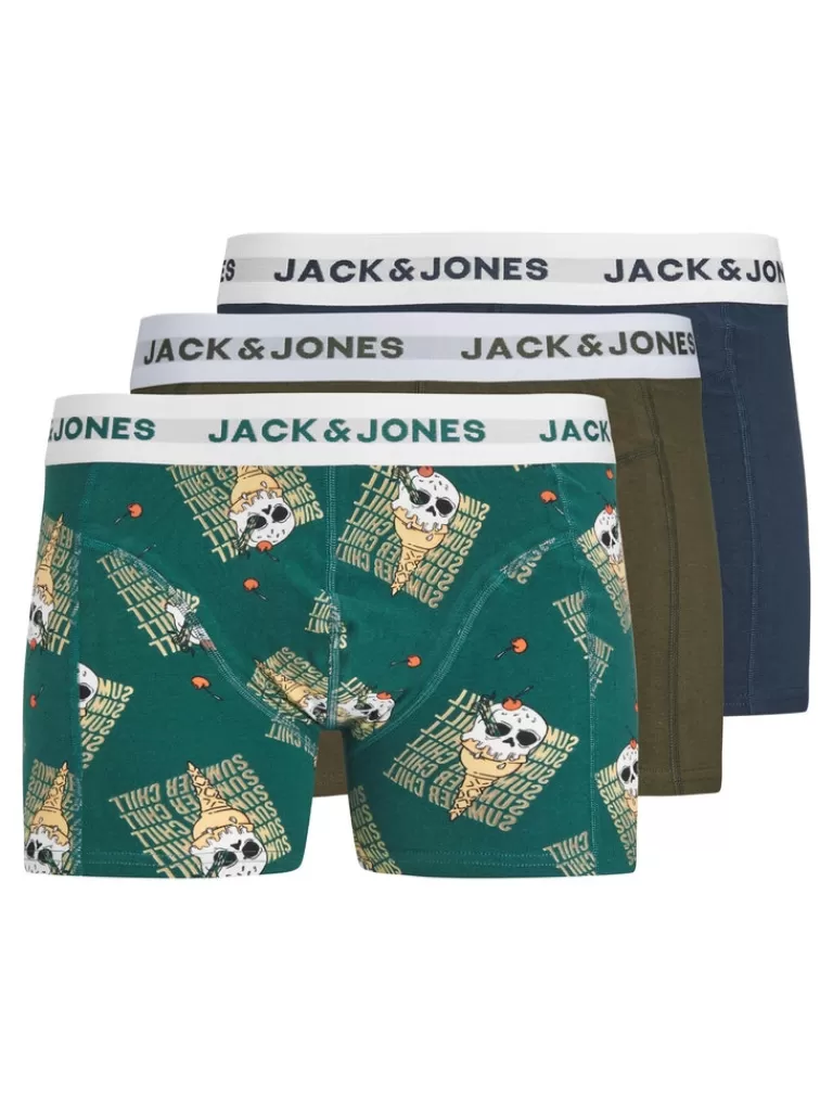 JACK&JONES 3-PACK ICE SKULL BOXERS Storm-Men Boxers | Boxers &Socks