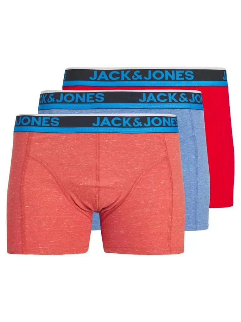 JACK&JONES 3-PACK LUKE BOXERS Barbados Cherry-Men Boxers | Boxers &Socks