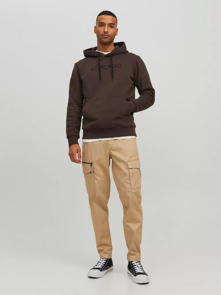 JACK&JONES ACE DEX TAPERED FIT CARGO PANTS Oxford Tan-Men Pants