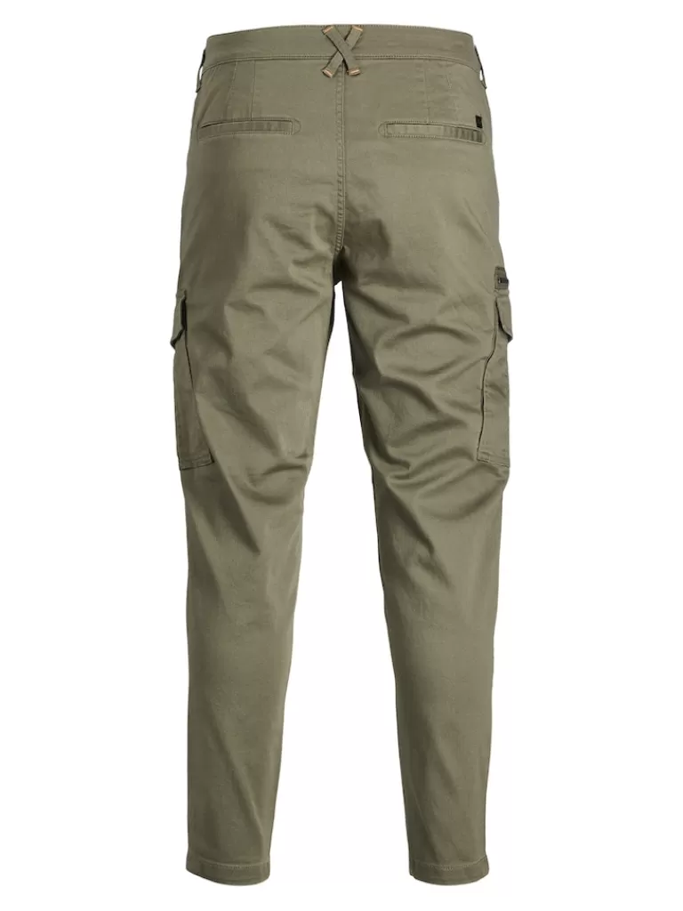 JACK&JONES ACE DEX TAPERED FIT CARGO PANTS Dusty Olive-Men Pants