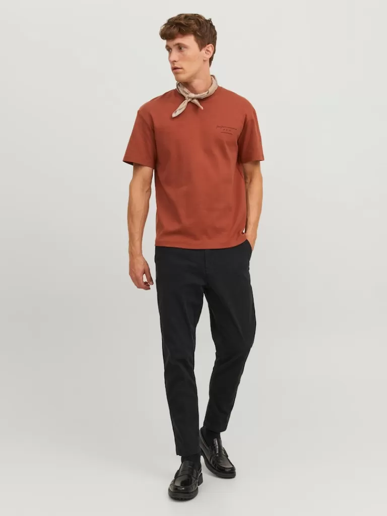 JACK&JONES ACE HARLOW TAPERED FIT CHINO PANTS Black-Men Pants