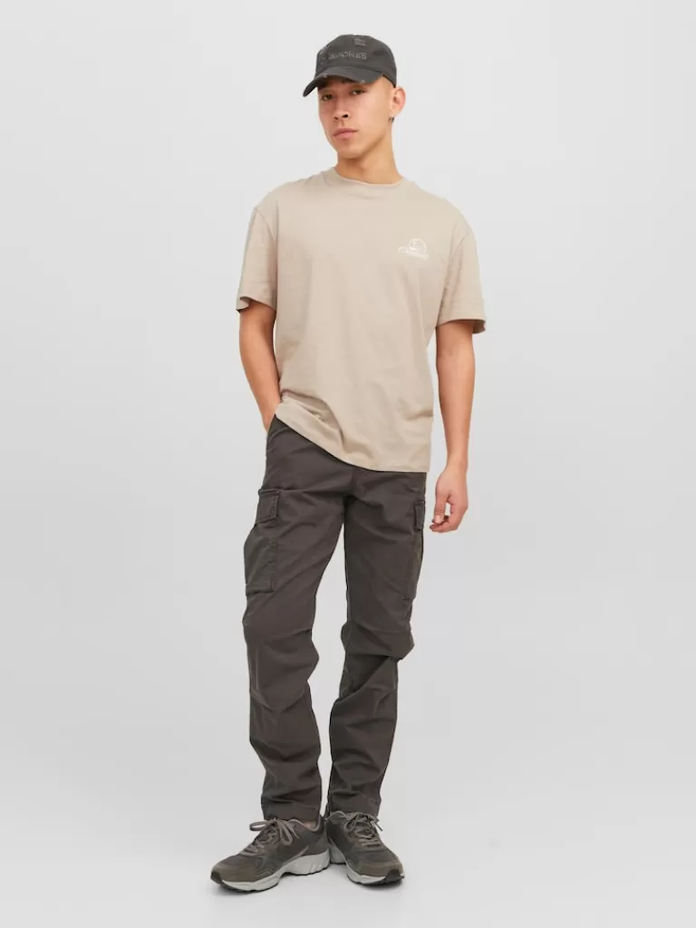 JACK&JONES ACE TUCKER CARGO PANTS Seal Brown-Men Pants