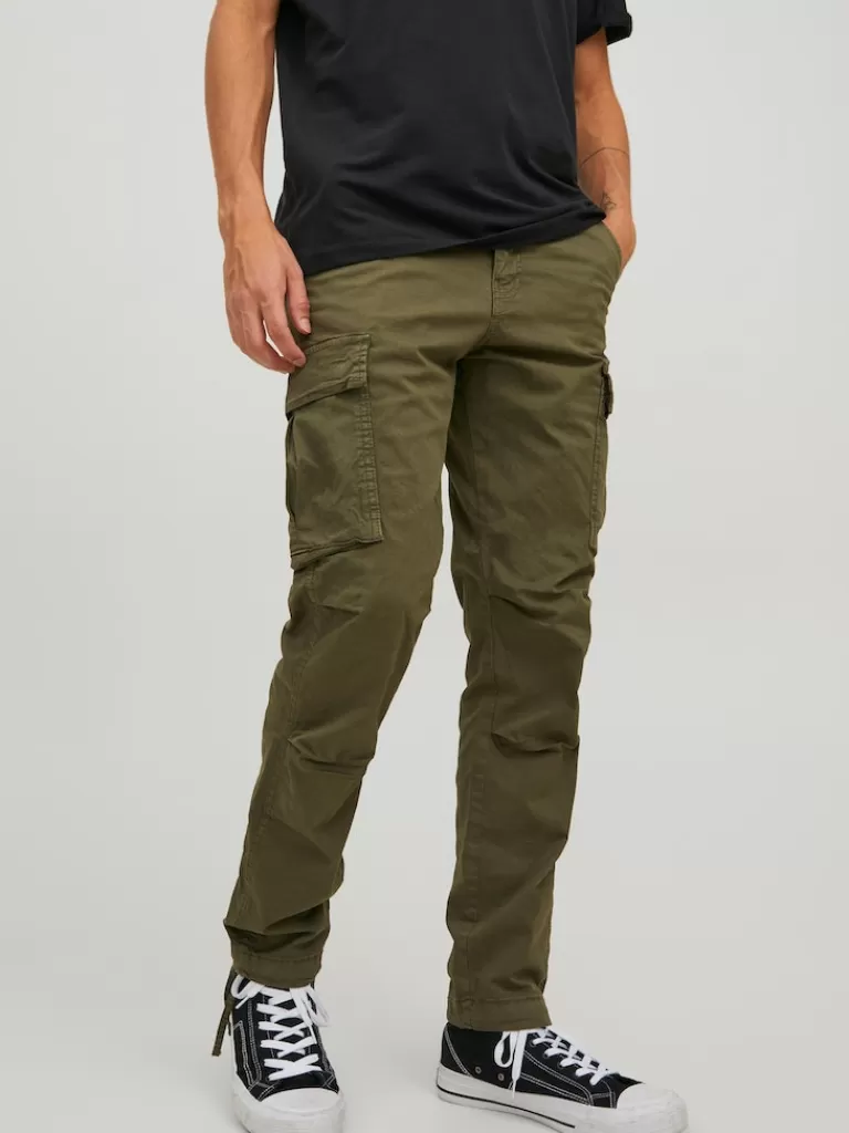 JACK&JONES ACE TUCKER CARGO PANTS Olive Night-Men Pants