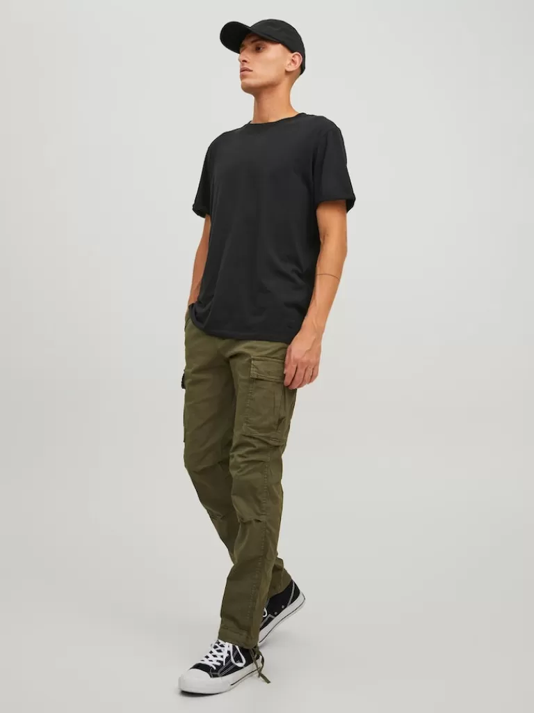 JACK&JONES ACE TUCKER CARGO PANTS Olive Night-Men Pants