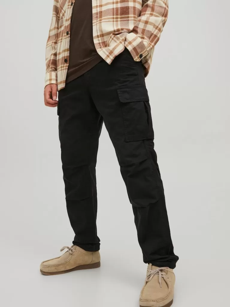 JACK&JONES ACE TUCKER CARGO PANTS Black-Men Pants