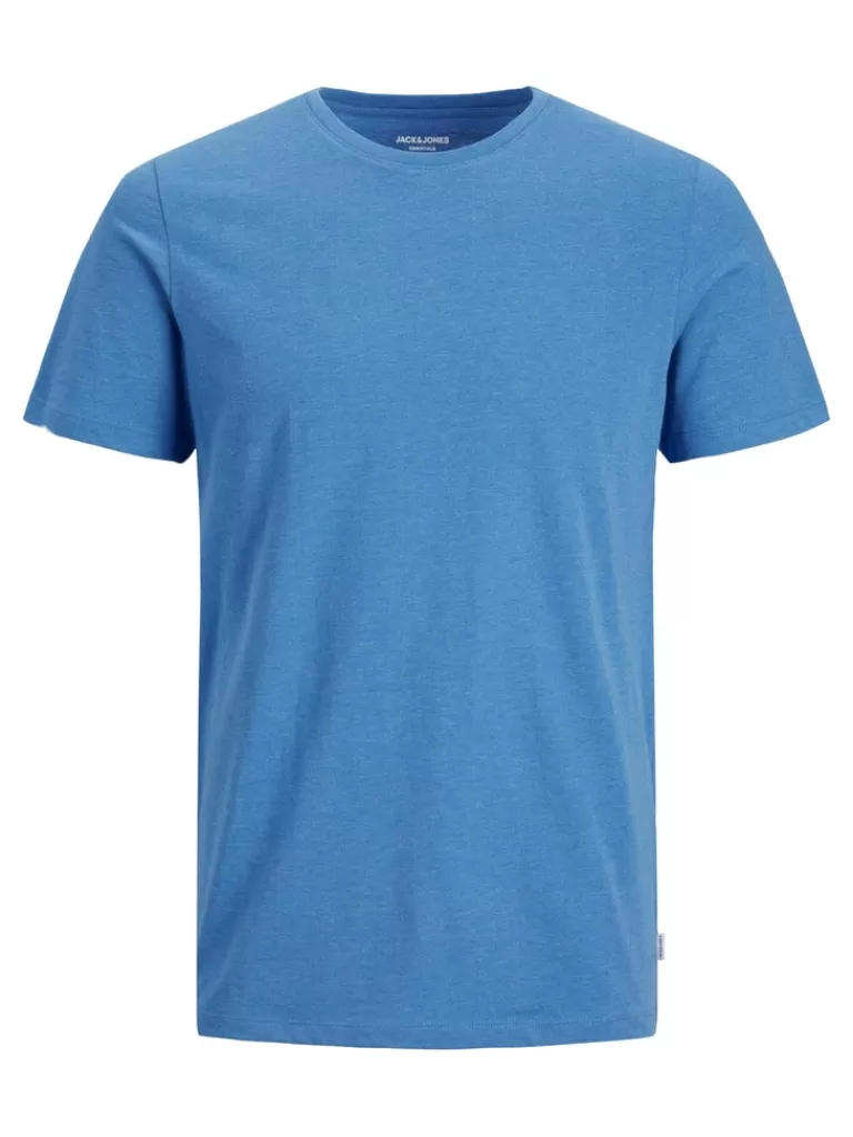 JACK&JONES BASIC SLIM FIT T-SHIRT French Blue-Men T-shirts