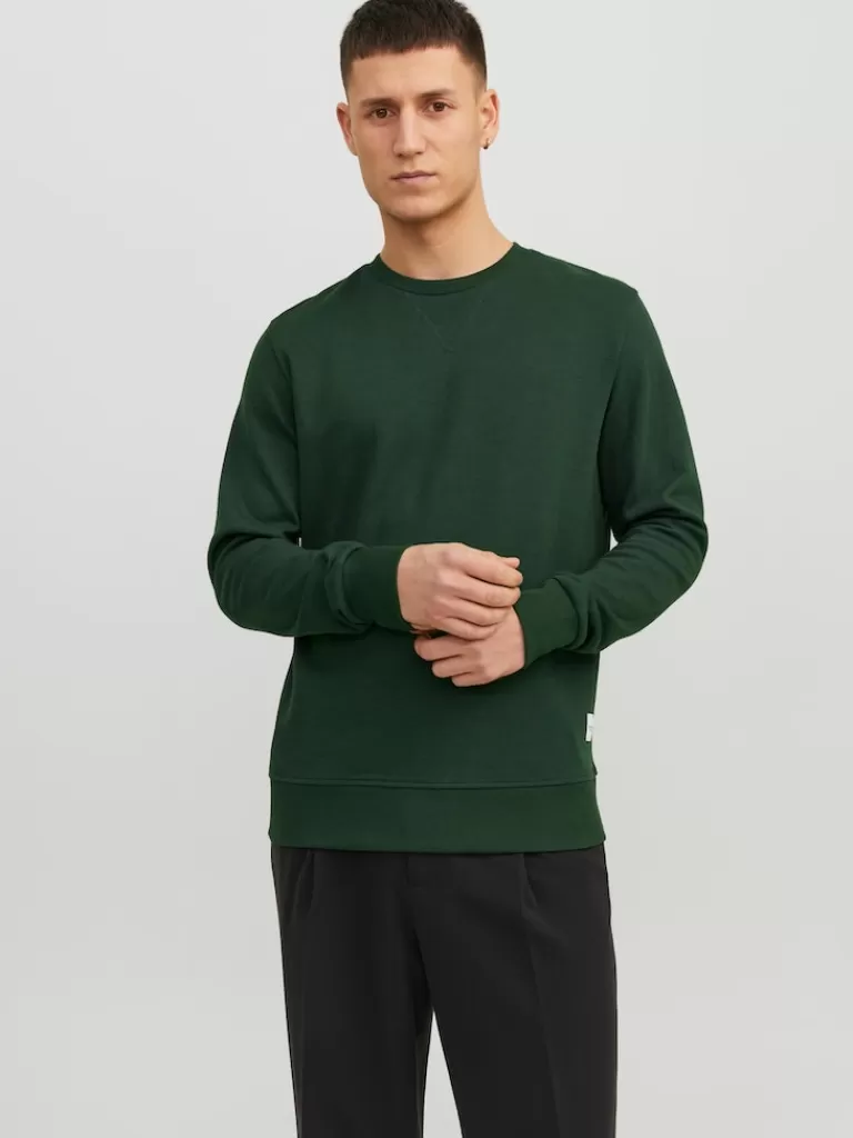 JACK&JONES BASIC SWEATSHIRT Mountain View-Men Sweatshirts &Hoodies