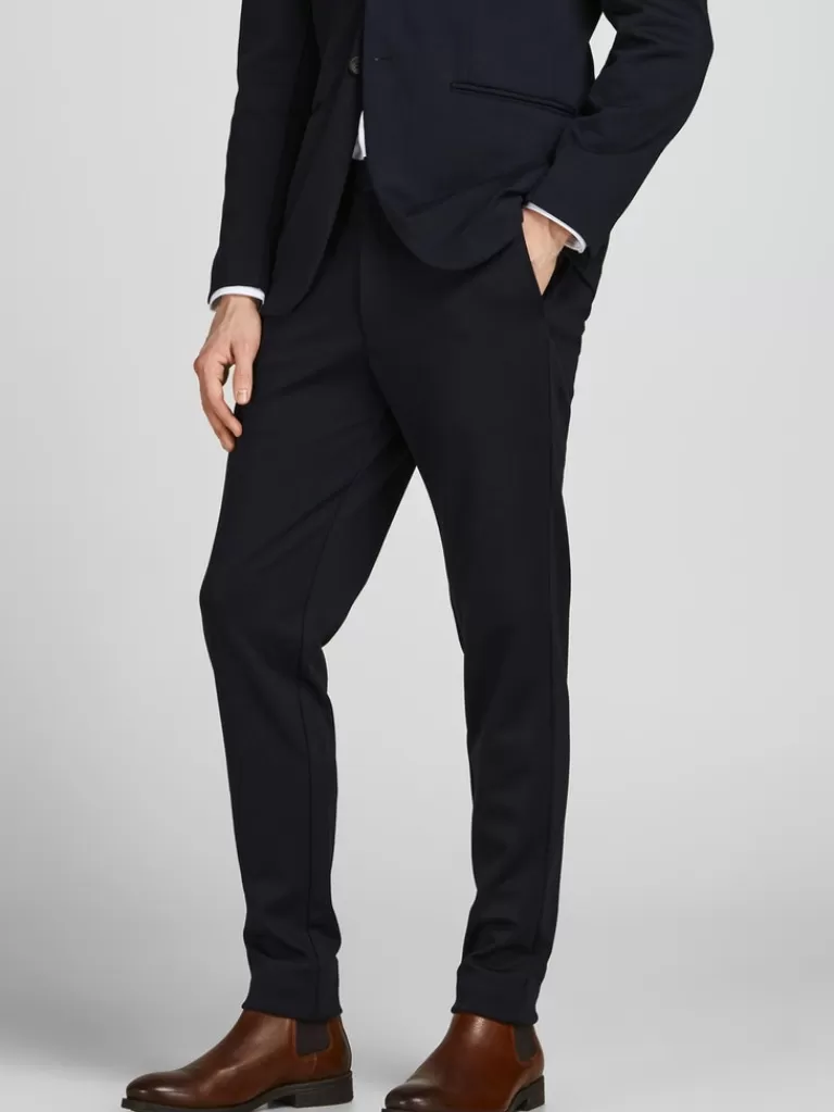 JACK&JONES BECK SLIM FIT DRESS PANTS Navy Blazer-Men Pants