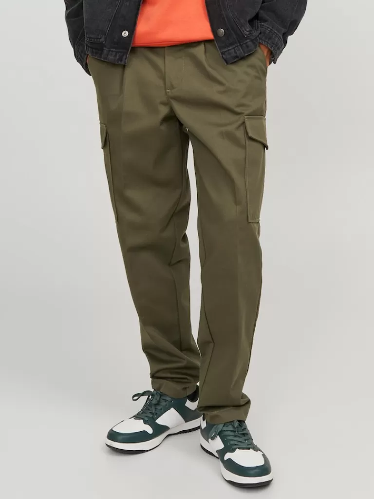 JACK&JONES BILL TAPERED CARGO PANTS Olive Night-Men Pants