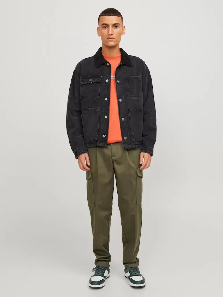 JACK&JONES BILL TAPERED CARGO PANTS Olive Night-Men Pants