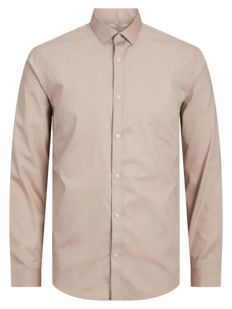 JACK&JONES CARDIFF SLIM FIT SHIRT Pure Cashmere-Men Shirts &Overshirts