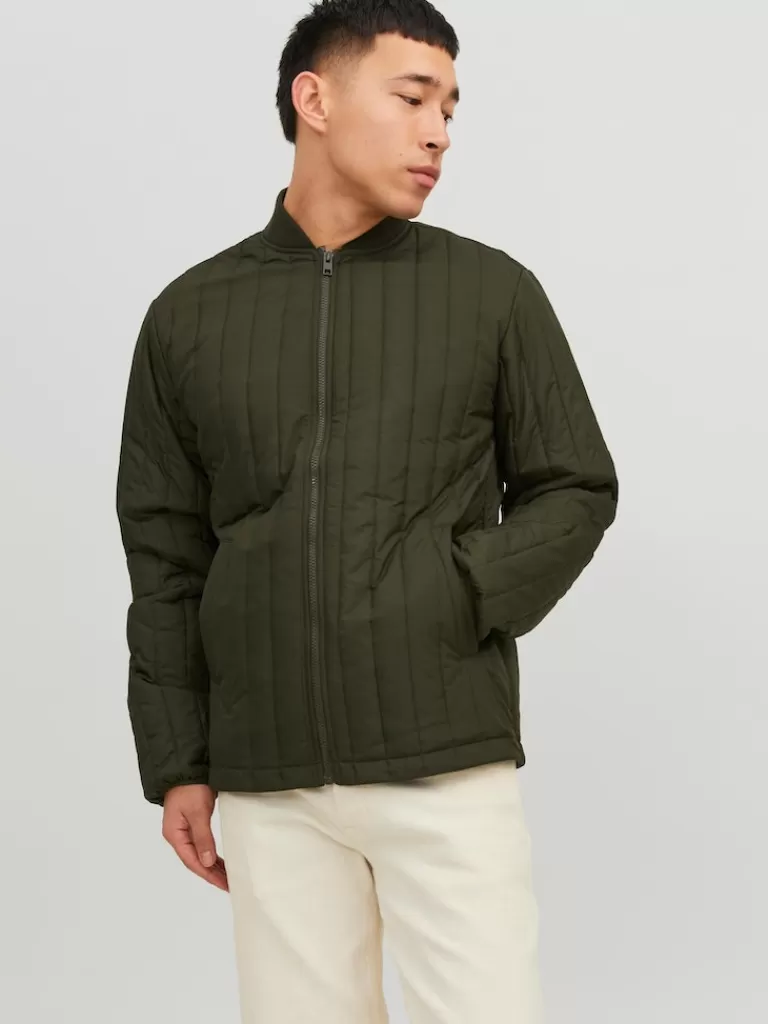 JACK&JONES CITY LINED QUILTED JACKET Rosin-Men Jackets | Transitional weather | Puffer Jackets | Lightweight | Outerwear | Jackets &Coats