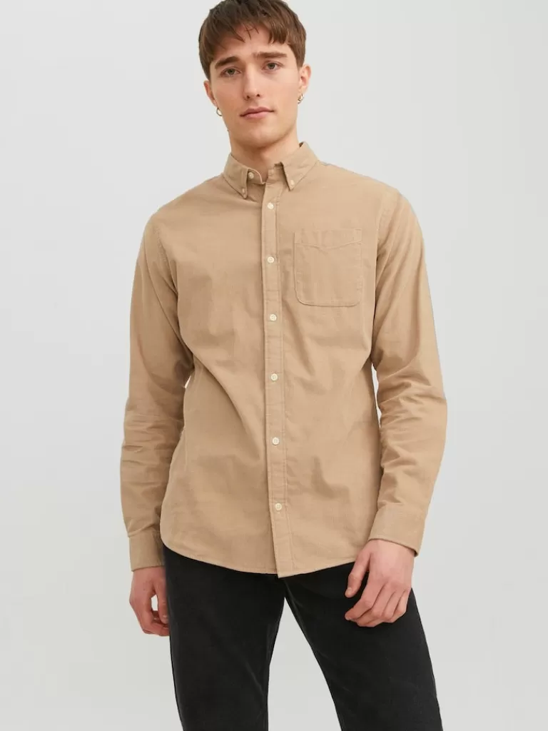 JACK&JONES CLASSIC CORDUROY LONG SLEEVE SHIRT Crockery-Men Shirts &Overshirts