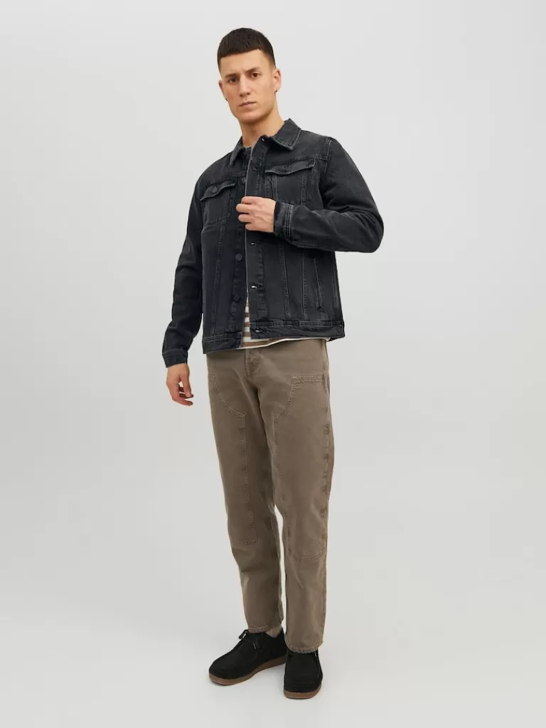 JACK&JONES CLASSIC DENIM JACKET Black Denim-Men Jackets | Transitional weather | Denim Jacket | Lightweight | Outerwear | Jackets &Coats