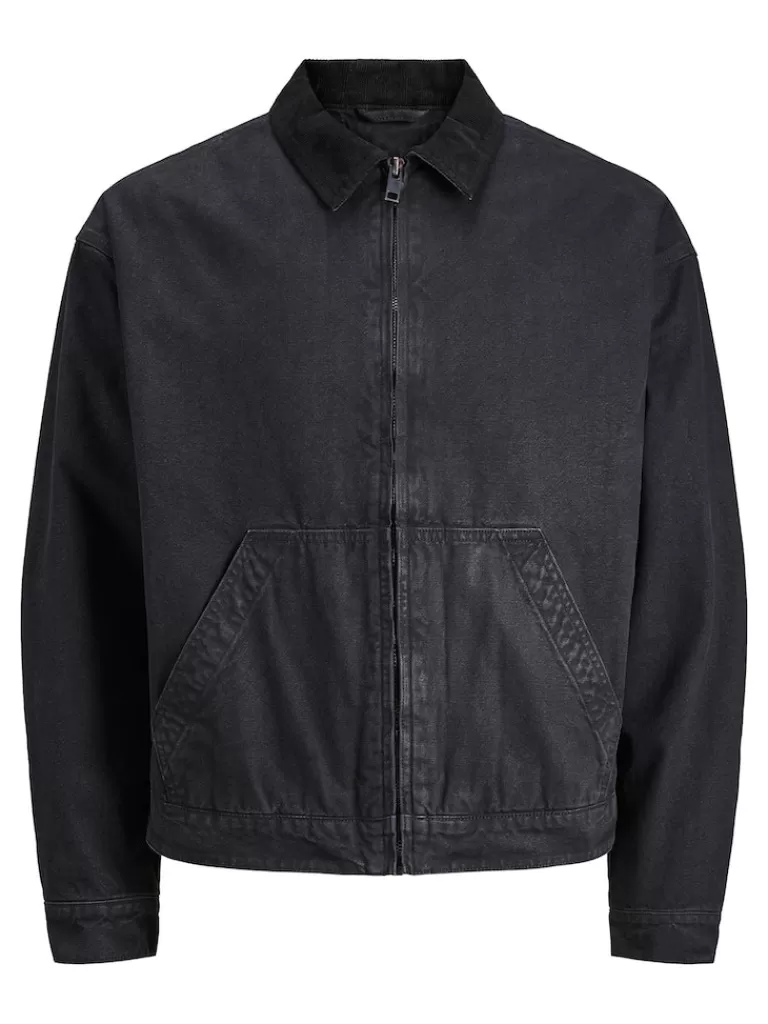 JACK&JONES DAVE 030 SHORT PADDED JACKET Black-Men Jackets | Transitional weather | Lightweight | Outerwear | Jackets &Coats