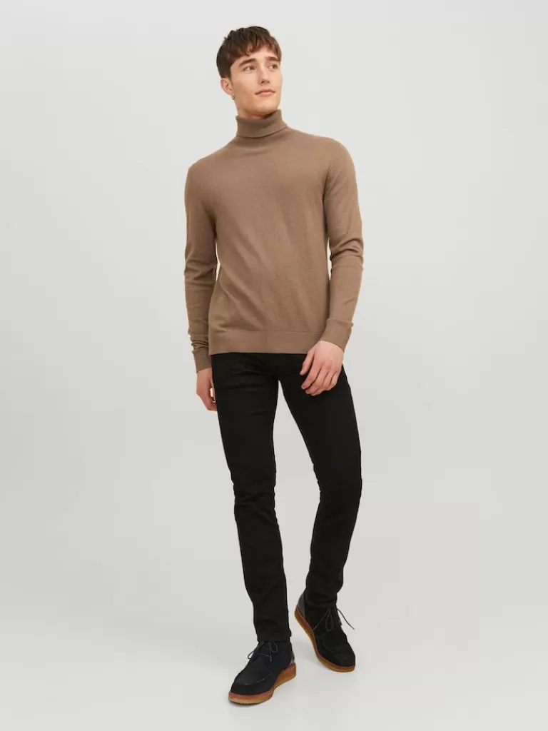 JACK&JONES EMIL ESSENTIAL SOLID TURTLENECK Otter-Men Sweaters &Cardigans