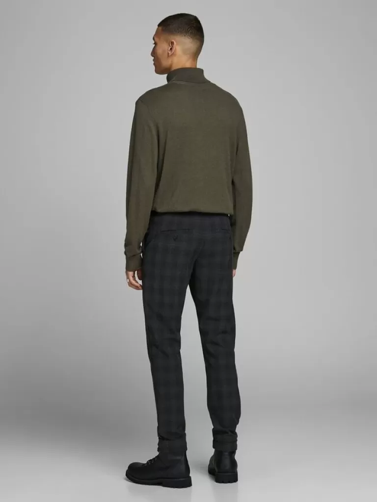 JACK&JONES EMIL ESSENTIAL SOLID TURTLENECK Olive Night-Men Sweaters &Cardigans