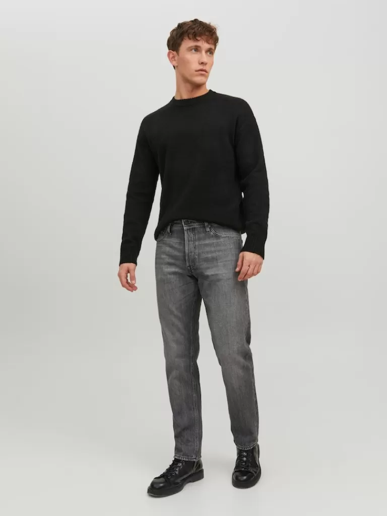 JACK&JONES FINAL SALE - CHRIS 648 LOOSE FIT JEANS Black Denim-Men Chris - Loose Fit | Jeans