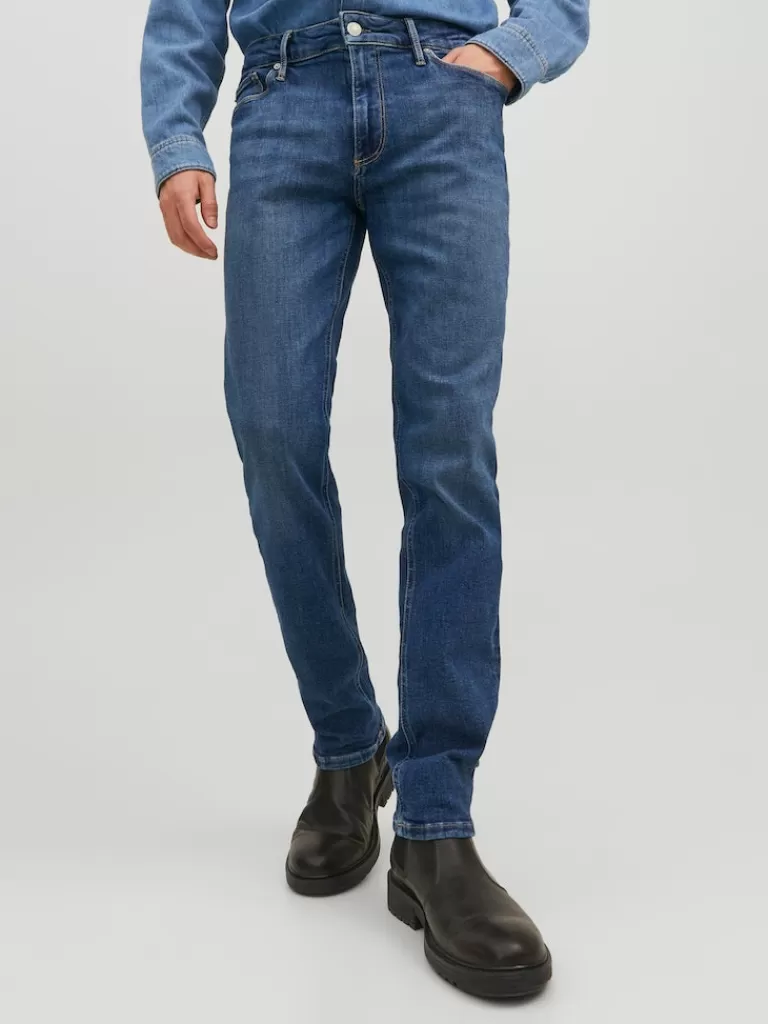 JACK&JONES FINAL SALE - CLARK 298 REGULAR FIT JEANS Blue Denim-Men Clark - Regular Fit | Jeans