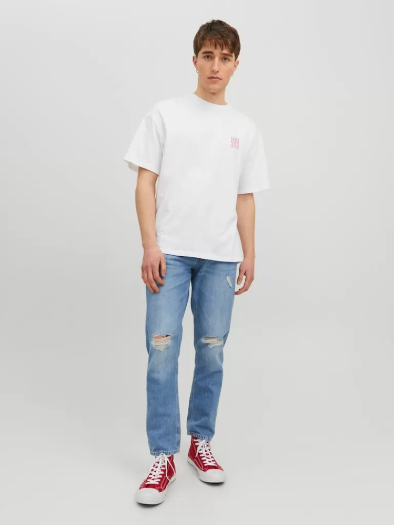 JACK&JONES FINAL SALE - MIKE 156 COMFORT FIT JEANS Blue Denim-Men Mike - Tapered Fit | Jeans