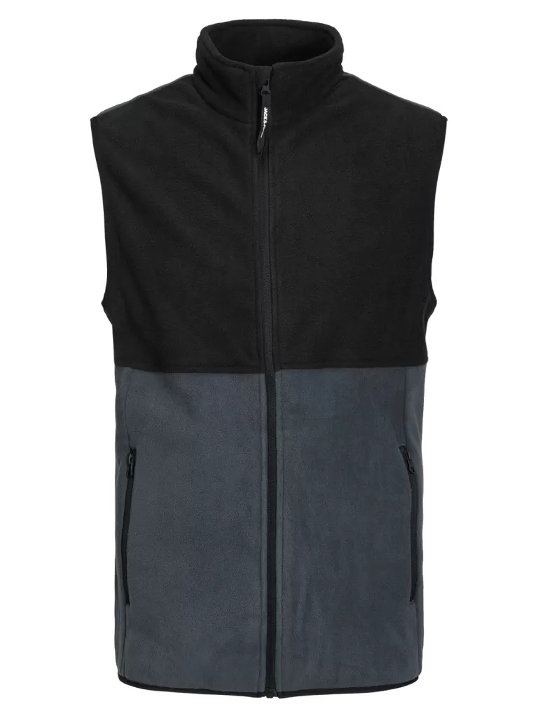 JACK&JONES FINAL SALE - POWER FLEECE SLEEVELESS JACKET Ombre Blue-Men Jackets | Fleece & Teddy Jackets | Vests & Bodywarmers | Lightweight | Outerwear | Jackets &Coats