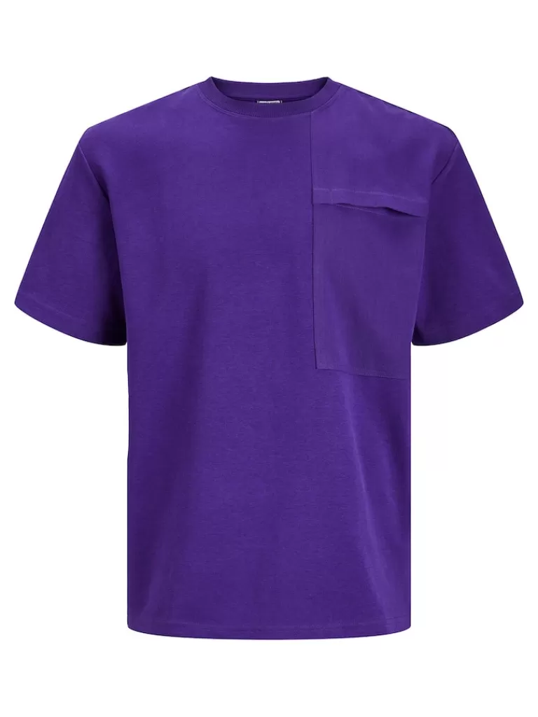 JACK&JONES FRANCH RELAXED FIT T-SHIRT Violet Indigo-Men T-shirts