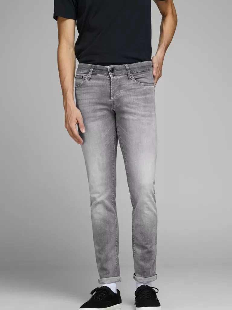 JACK&JONES GLENN 257 SLIM FIT JEANS Grey Denim-Men Glenn - Slim Fit | Jeans