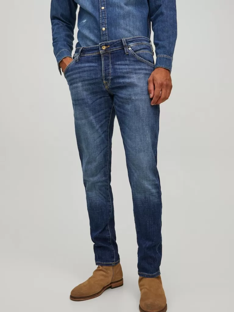 JACK&JONES GLENN 348 SLIM FIT JEANS Blue Denim-Men Glenn - Slim Fit | Jeans