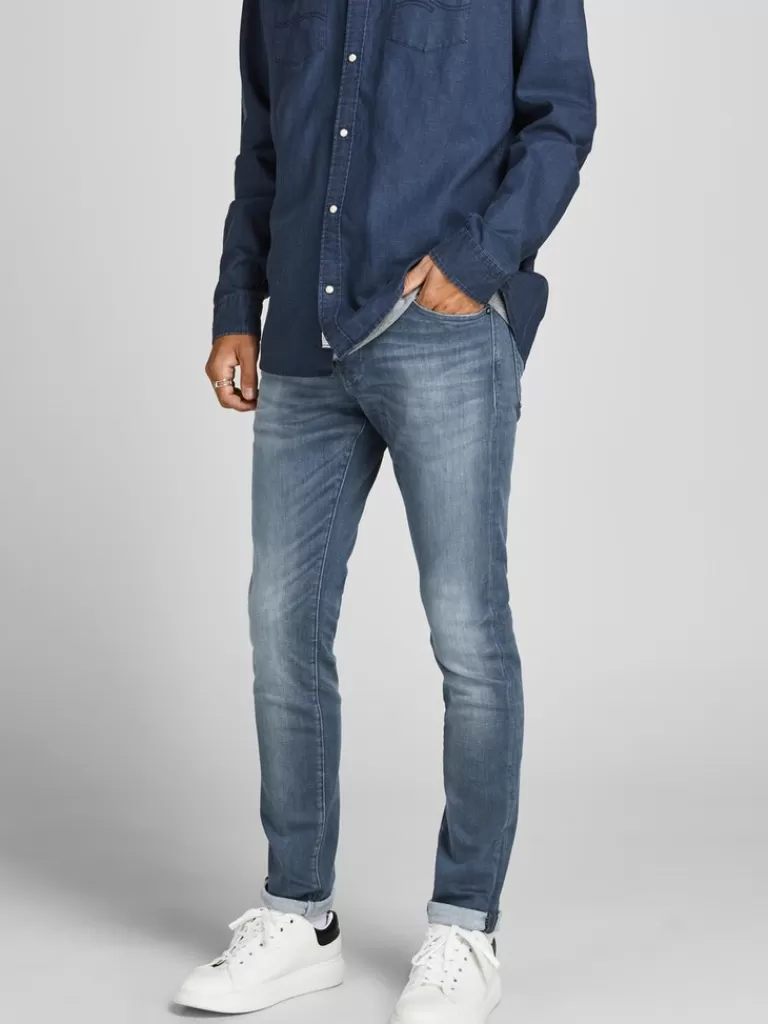 JACK&JONES GLENN 857 SLIM FIT JEANS Blue Denim-Men Glenn - Slim Fit | Jeans