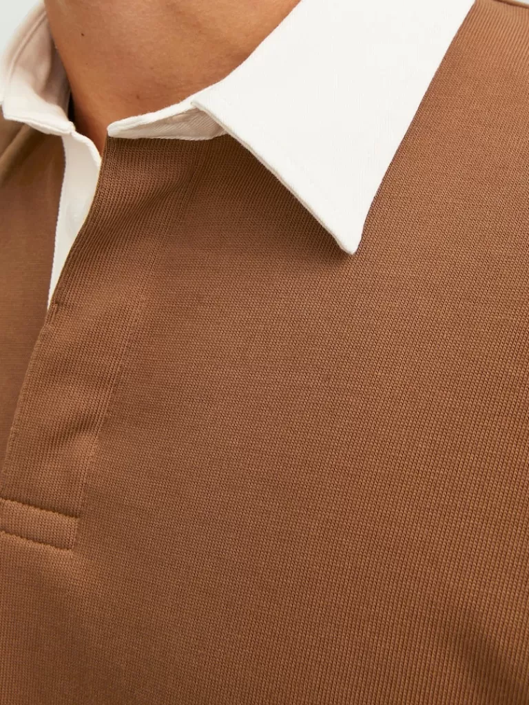 JACK&JONES HERITAGE RELAXED FIT LONG SLEEVE POLO Toffee-Men Polos