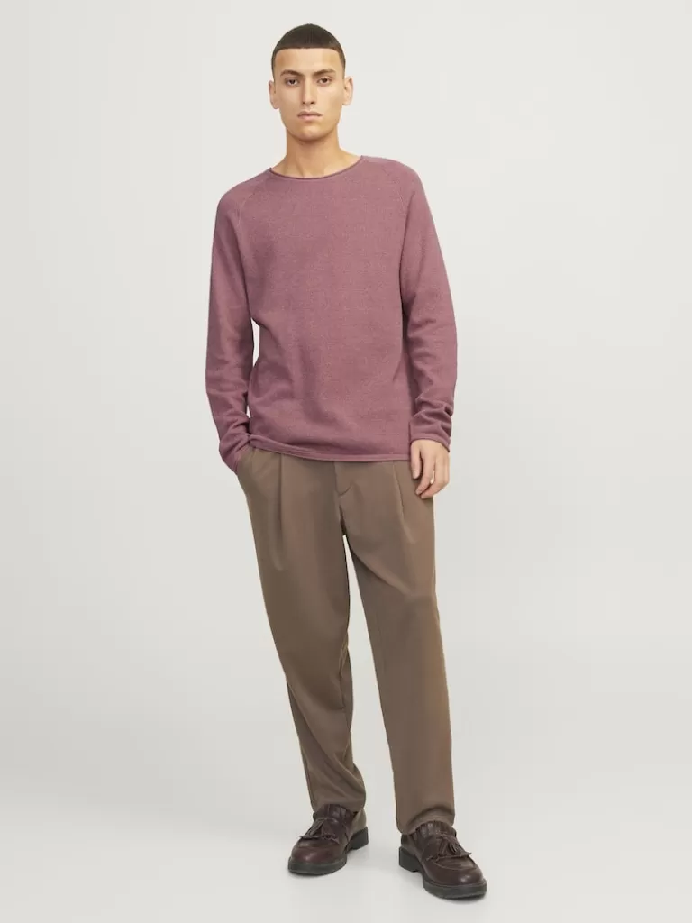 JACK&JONES HILL SWEATER Mesa Rose-Men Sweaters &Cardigans