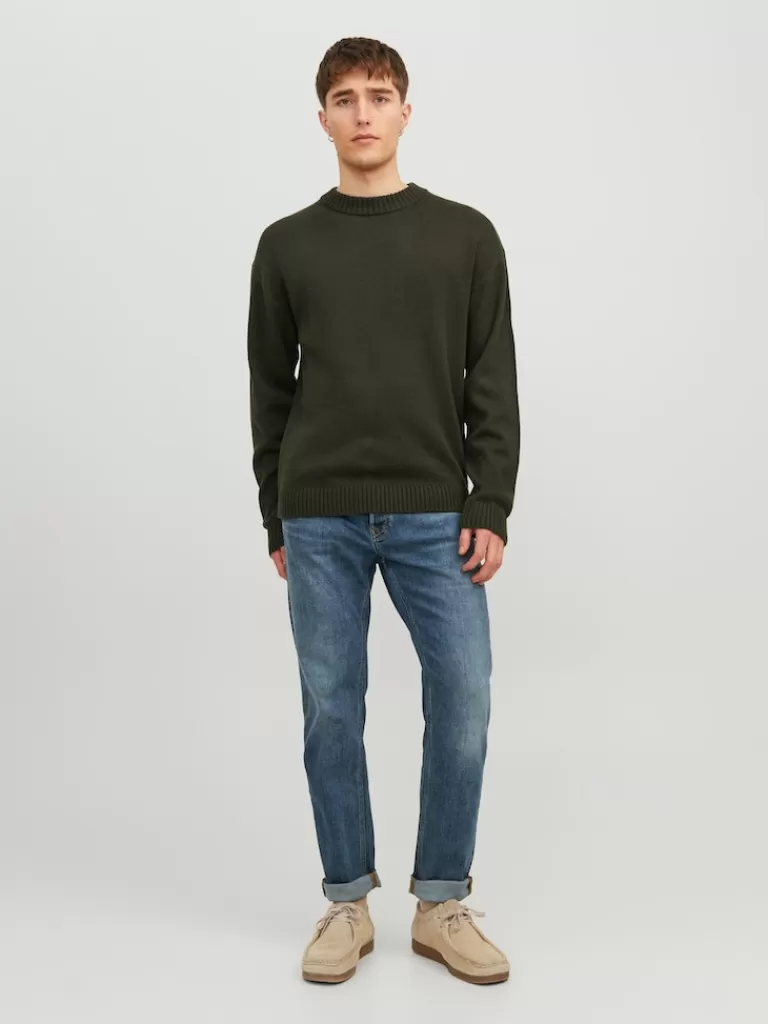 JACK&JONES JACK RELAXED FIT SWEATER Rosin-Men Sweaters &Cardigans