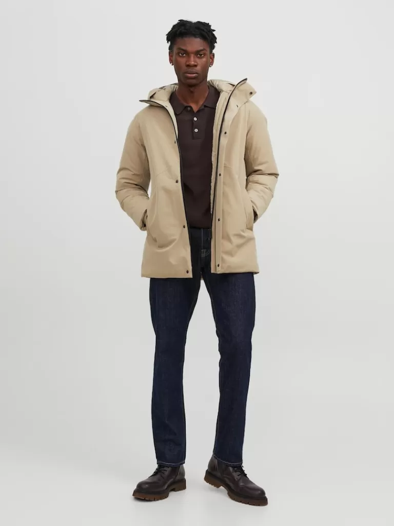 JACK&JONES KEEN HOODED PARKA Weathered Teak-Men Coats | Parka | Warm | Outerwear | Jackets &Coats