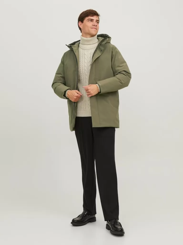 JACK&JONES KEEN HOODED PARKA Grape Leaf-Men Coats | Parka | Warm | Outerwear | Jackets &Coats