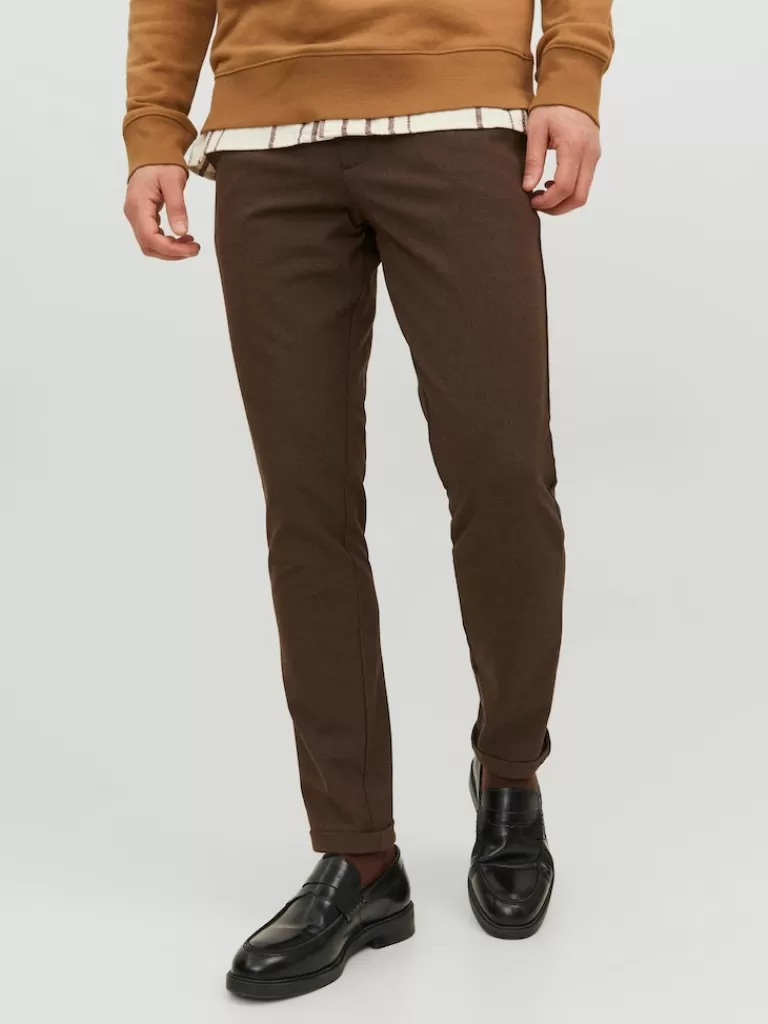 JACK&JONES MARCO CONNOR CHINO PANTS Seal Brown-Men Pants