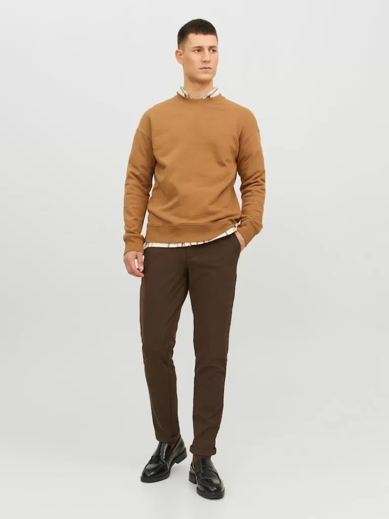 JACK&JONES MARCO CONNOR CHINO PANTS Seal Brown-Men Pants