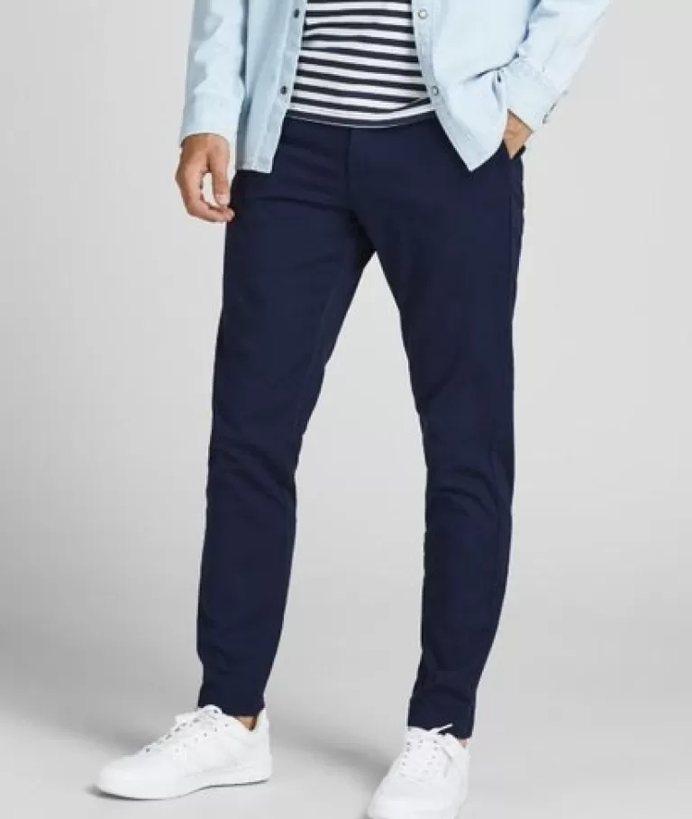 JACK&JONES MARCO DAVE SLIM FIT CHINO PANTS Navy Blazer-Men Pants