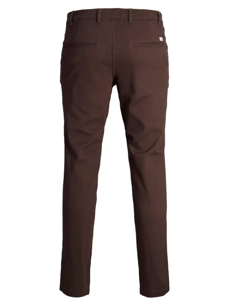 JACK&JONES MARCO DAVE SLIM FIT CHINO PANTS Seal Brown-Men Pants