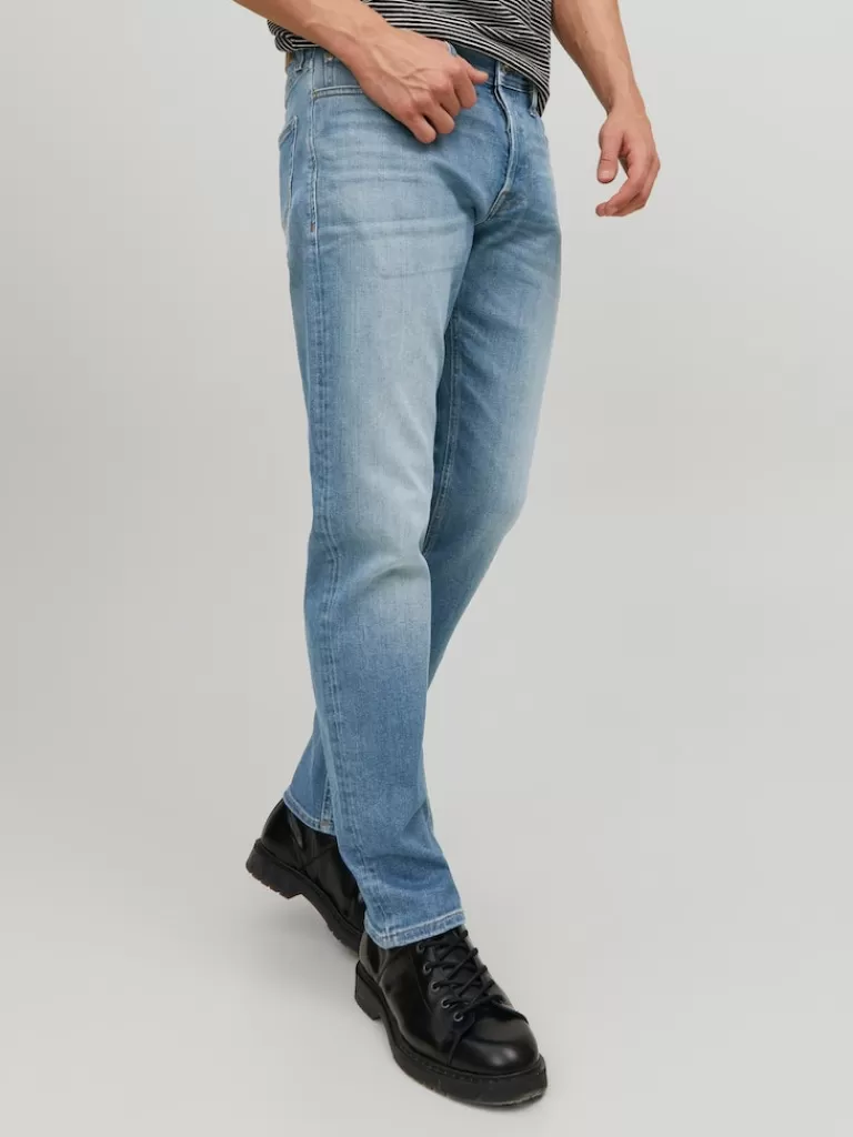 JACK&JONES MIKE 011 TAPERED FIT JEANS Blue Denim-Men Mike - Tapered Fit | Jeans