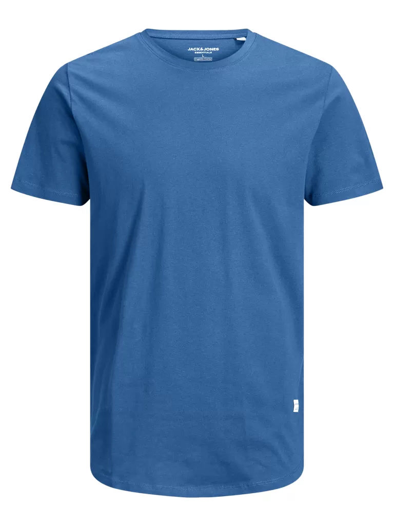 JACK&JONES NOA BASIC LONG FIT T-SHIRT Riviera-Men T-shirts