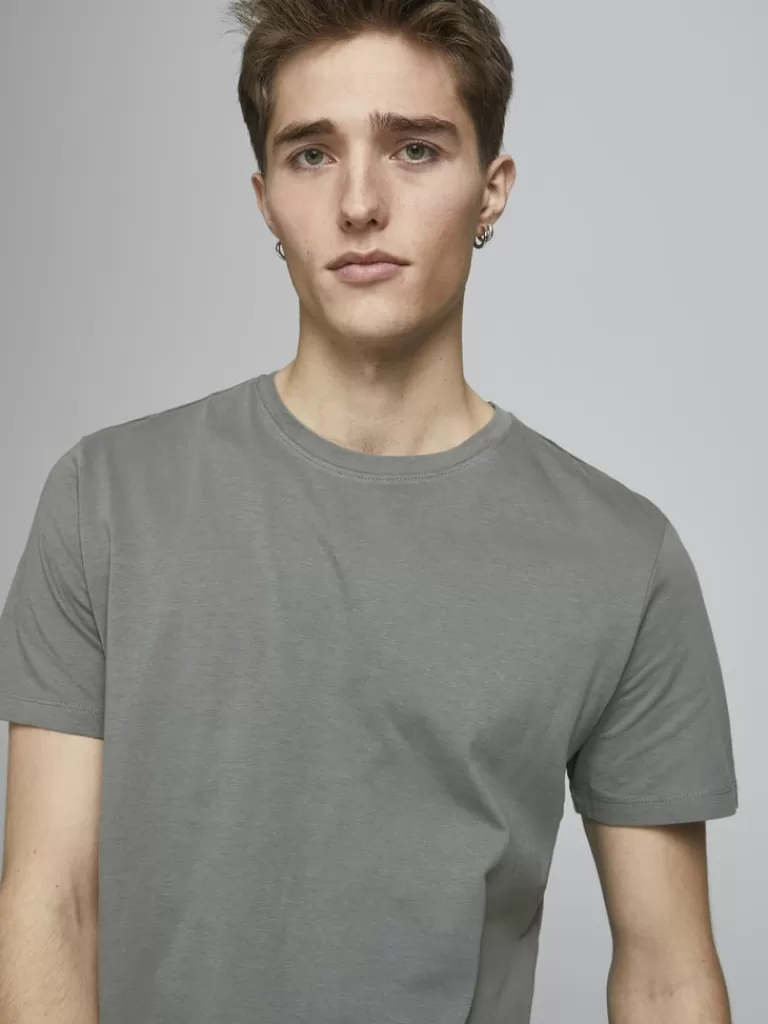 JACK&JONES NOA BASIC LONG FIT T-SHIRT Sedona Sage-Men T-shirts