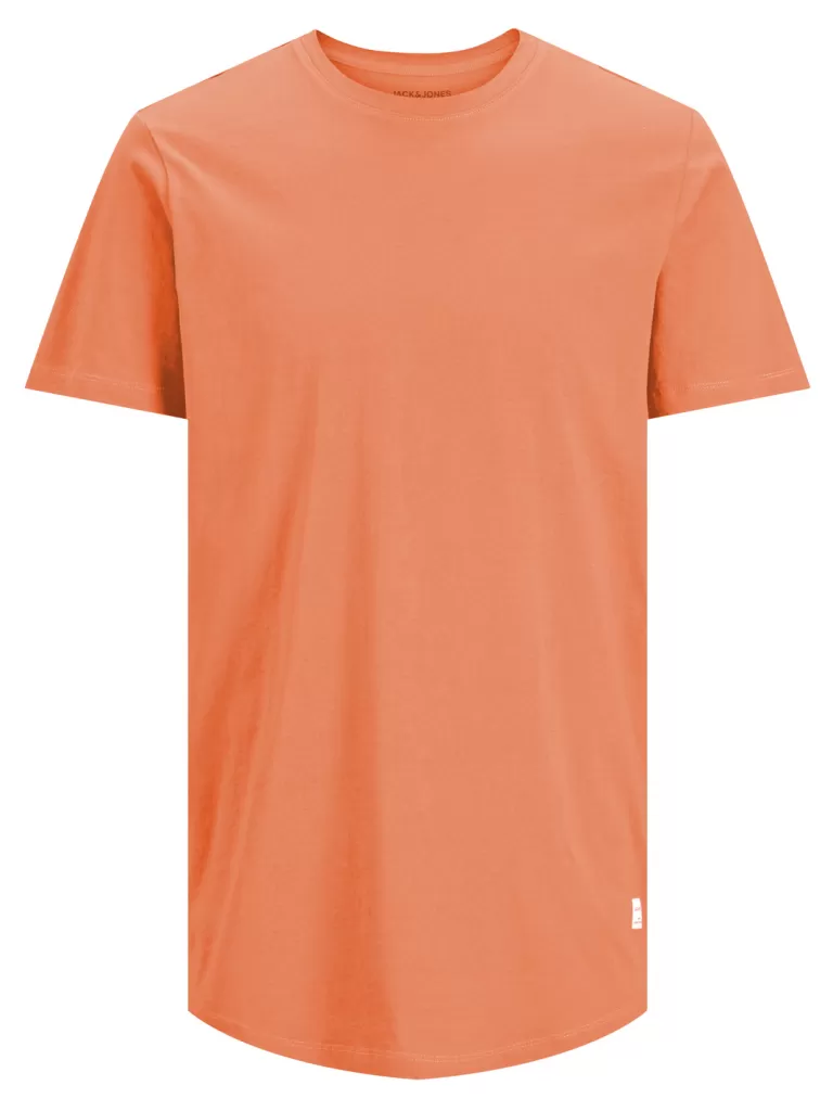 JACK&JONES NOA BASIC LONG FIT T-SHIRT Shell Coral-Men T-shirts