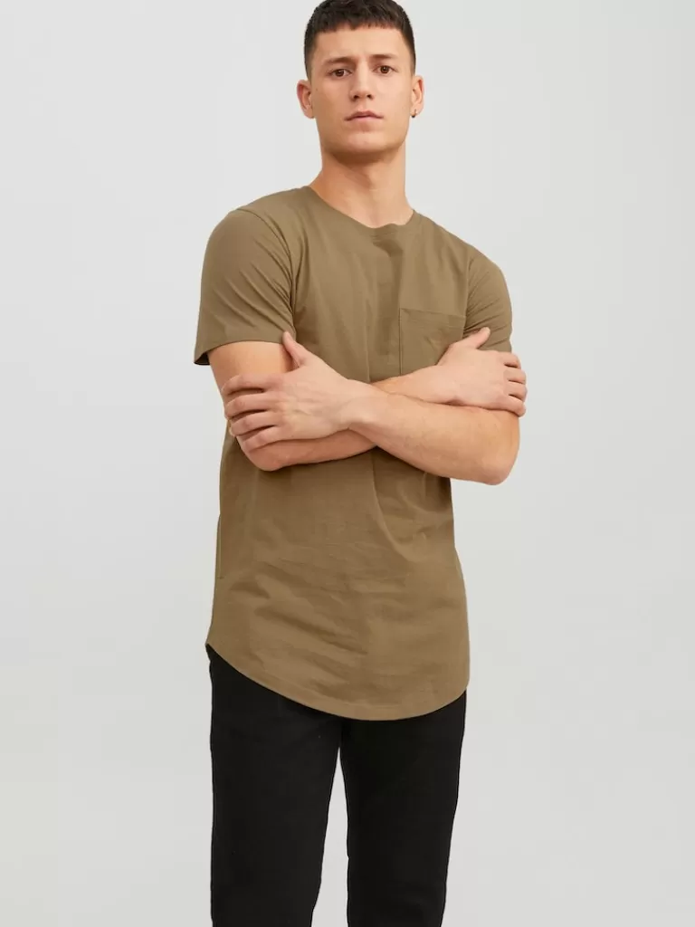 JACK&JONES NOA POCKET T-SHIRT Otter-Men T-shirts