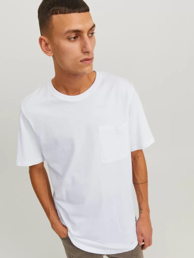 JACK&JONES NOA POCKET T-SHIRT White-Men T-shirts