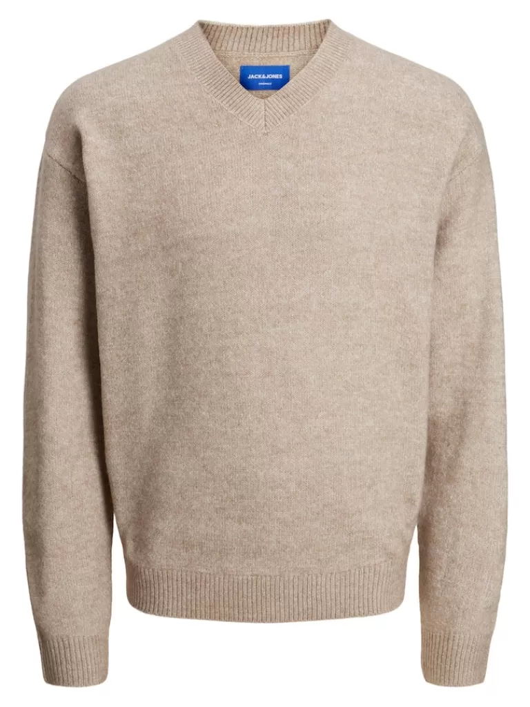 JACK&JONES OLLIE V-NECK SWEATER Atmosphere-Men Sweaters &Cardigans