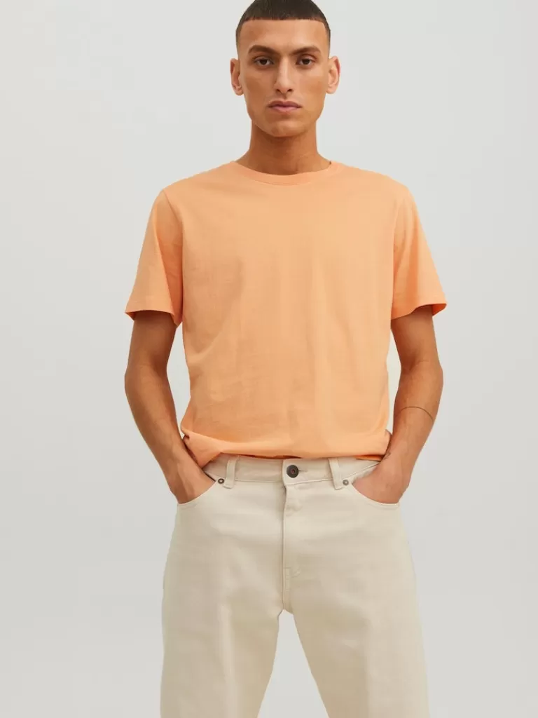 JACK&JONES ORGANIC BASIC T-SHIRT Pumpkin-Men T-shirts