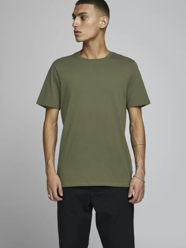 JACK&JONES ORGANIC BASIC T-SHIRT Olive Night-Men T-shirts