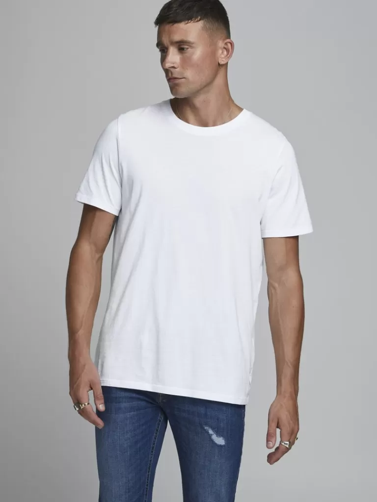 JACK&JONES ORGANIC BASIC T-SHIRT White-Men T-shirts