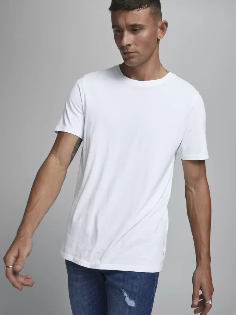 JACK&JONES ORGANIC BASIC T-SHIRT White-Men T-shirts