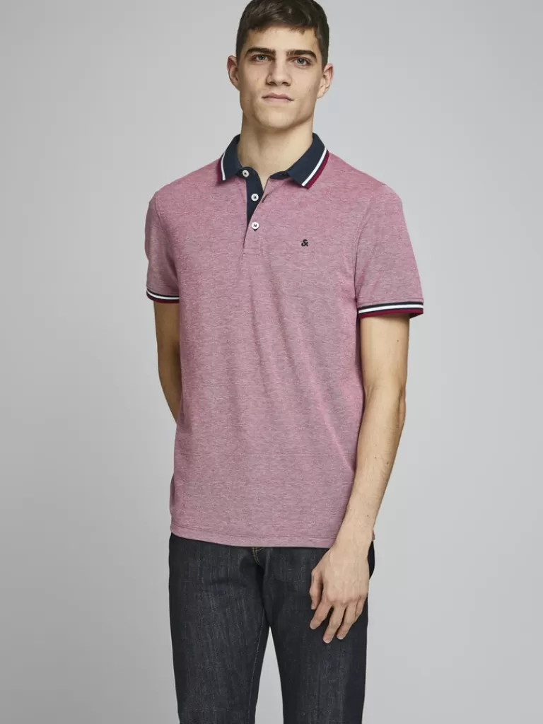 JACK&JONES PAULOS POLO Rio Red-Men Polos | T-shirts